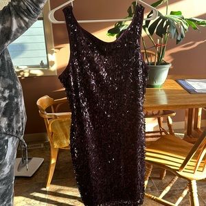 Purple bedazzled dress
